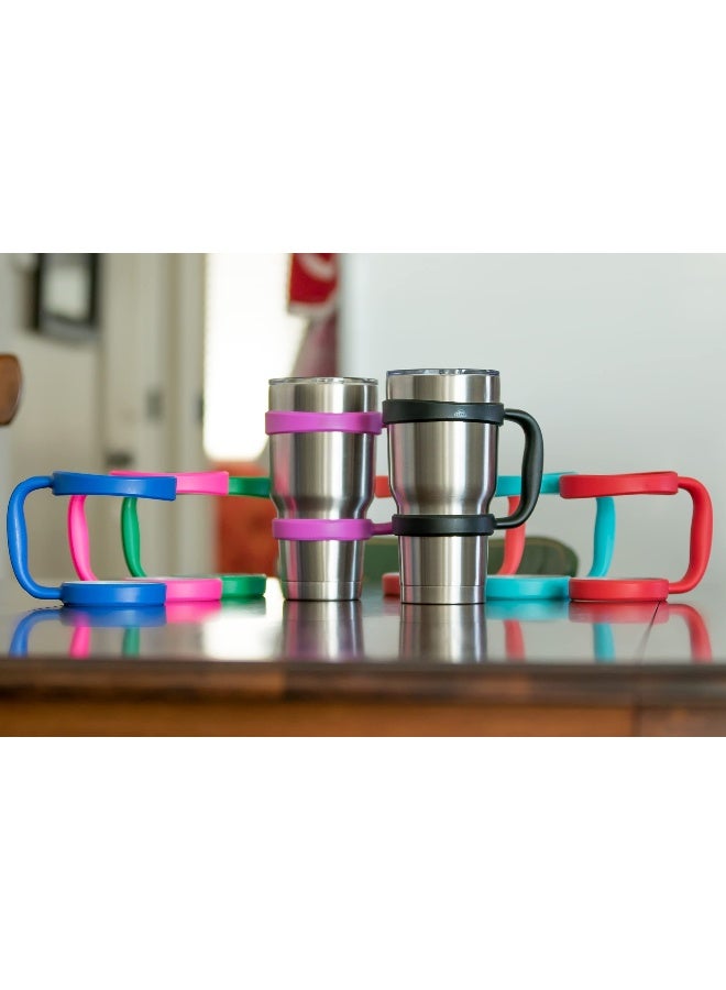 STRATA CUPS 30oz Tumbler Handle (PINK) Available For 30oz YETI Tumbler, OZARK TRAIL, Rambler Tumbler- BPA FREE - Image 5