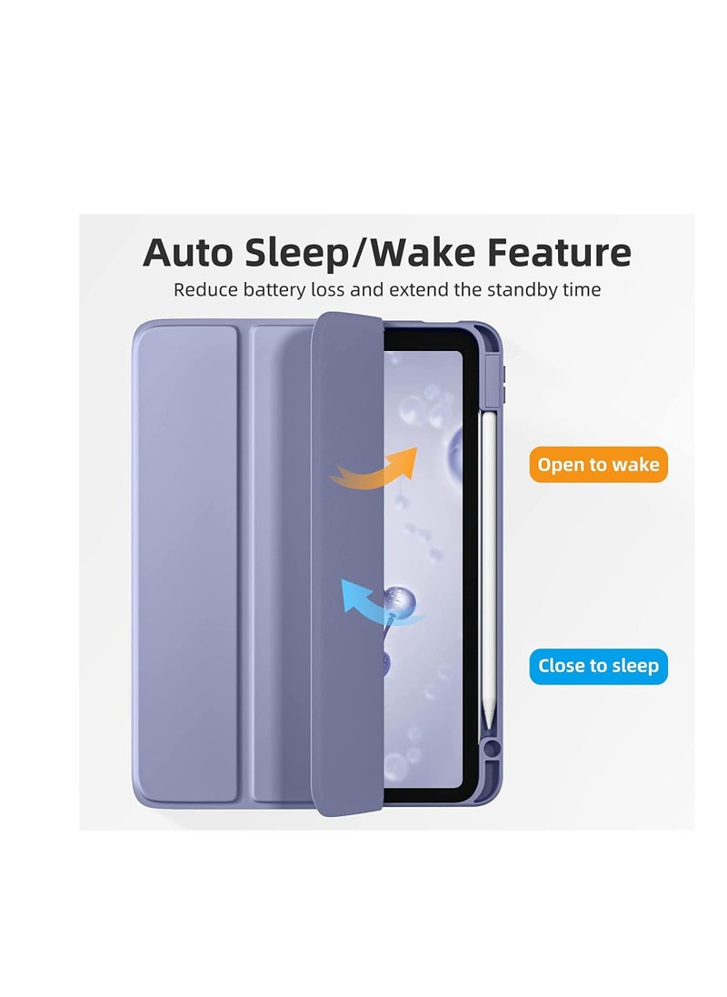 Generic - ProElite Smart Flip Case Cover for Xiaomi Mi Pad 6 11 inch Tablet, Transparent Back with Pen Holder, Lavender - Image 1