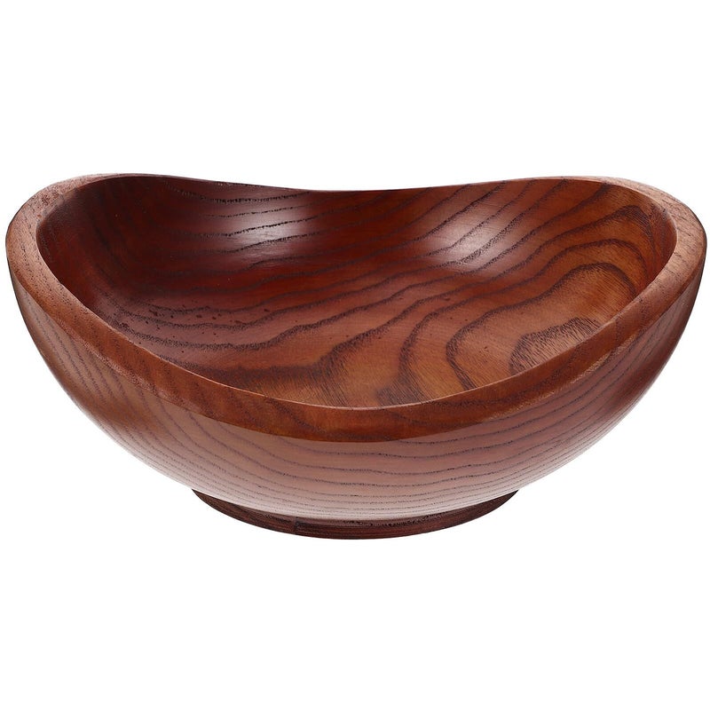 Small Acacia Wood Serving Bowl For Kitchen Dining Fruit Salad Wooden Bowl - Image 2