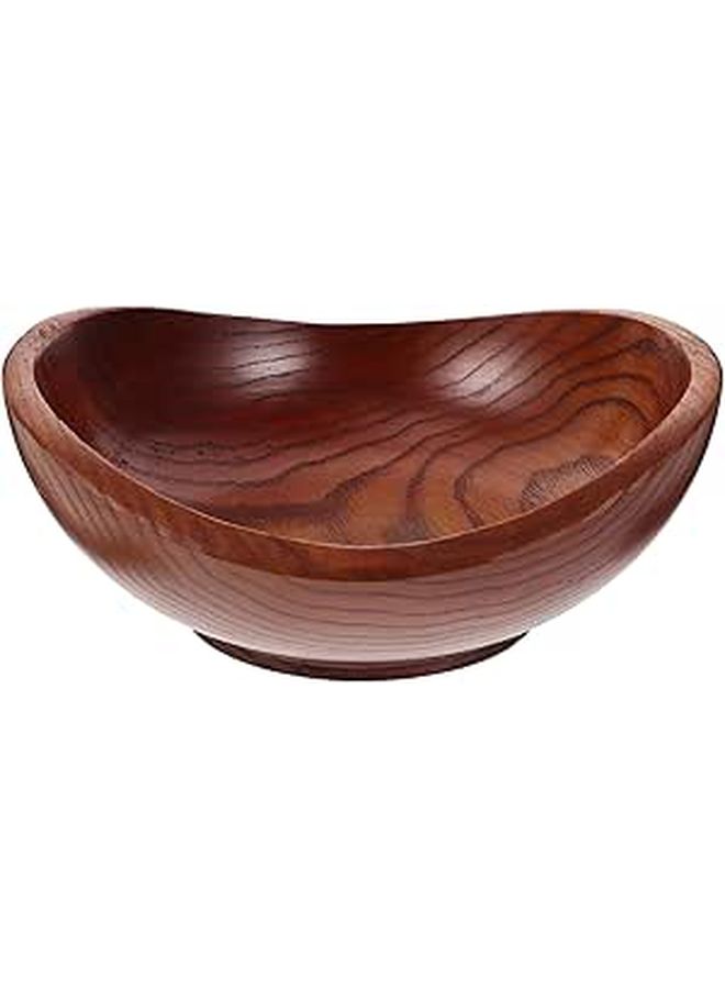Small Acacia Wood Serving Bowl For Kitchen Dining Fruit Salad Wooden Bowl - Image 1