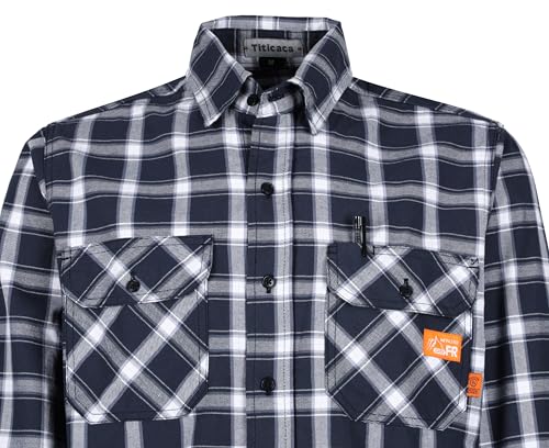Titicaca Flame Resistant Shirts Work Shirt FR Shirts 7oz Plaid Shirt - Image 4
