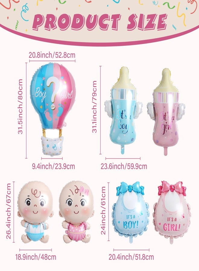SESENSE Gender Reveal Decorations, Baby Boy or Girl Gender Reveal Balloon Set Includes Pink and Blue Foil Balloons for Baby Shower Decorations Baby Party Supplies 7 Pcs - Image 3