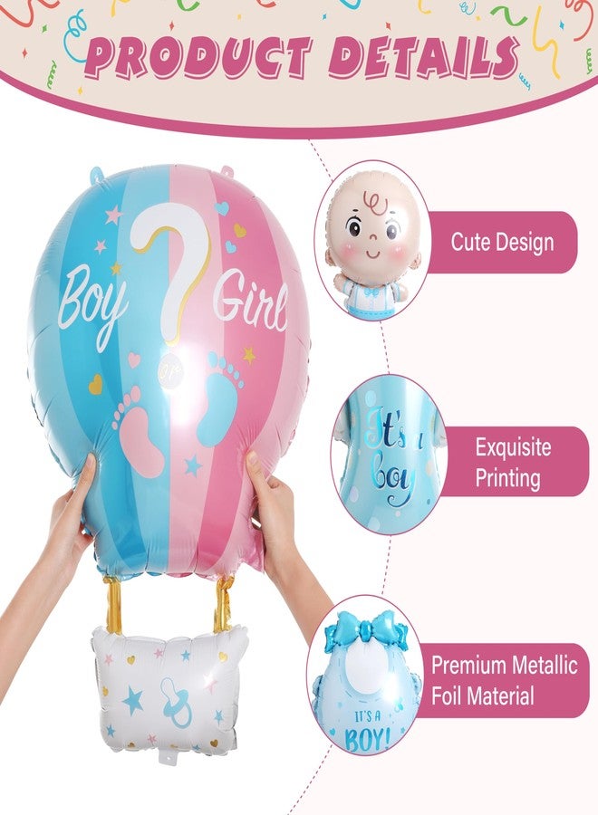 SESENSE Gender Reveal Decorations, Baby Boy or Girl Gender Reveal Balloon Set Includes Pink and Blue Foil Balloons for Baby Shower Decorations Baby Party Supplies 7 Pcs - Image 4