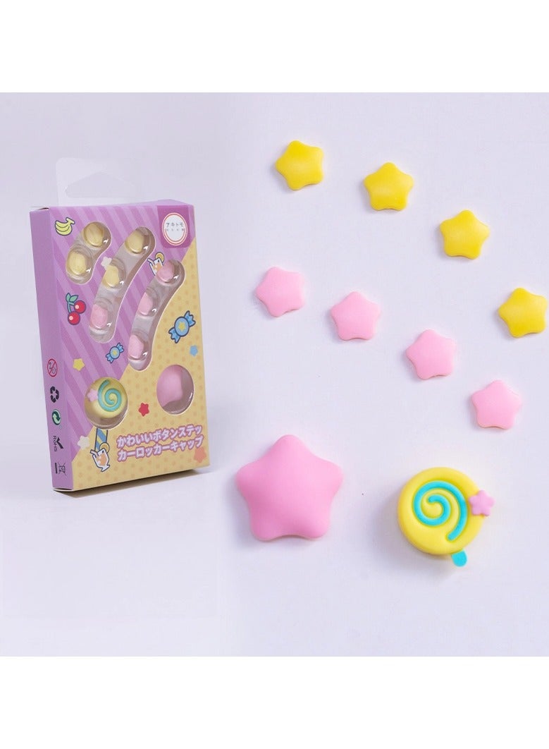 General Switch Star Kirby Theme Series Joystick Cap Button Sticker is suitable for OLED does not leave glue and can be shelled  - Image 1