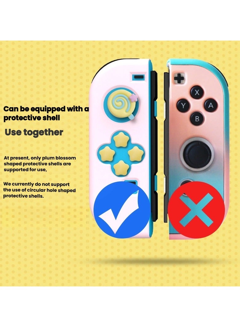 General Switch Star Kirby Theme Series Joystick Cap Button Sticker is suitable for OLED does not leave glue and can be shelled  - Image 3