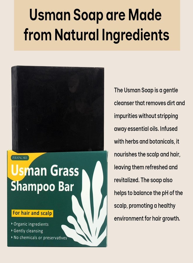 VAEYAE Natural Usma Juice Shampoo Bar + Essential Oil Set, Hair Darkening and Growth, Grey Hair Removal Soap for Men and Women, Reverse Gray Reducing Thinning Hair Usman Grass Polygonum Multiflorum Serum - Image 5