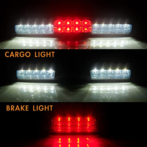 Cxdar Third 3rd Brake Light, LED High Mount Stop Light for 1999-2007 Chevy Silverado GMC Sierra 1500 2500 3500 HD Classic, Rear Center Cab Roof Tail Cargo Lamp, Smoke Lens - Image 4