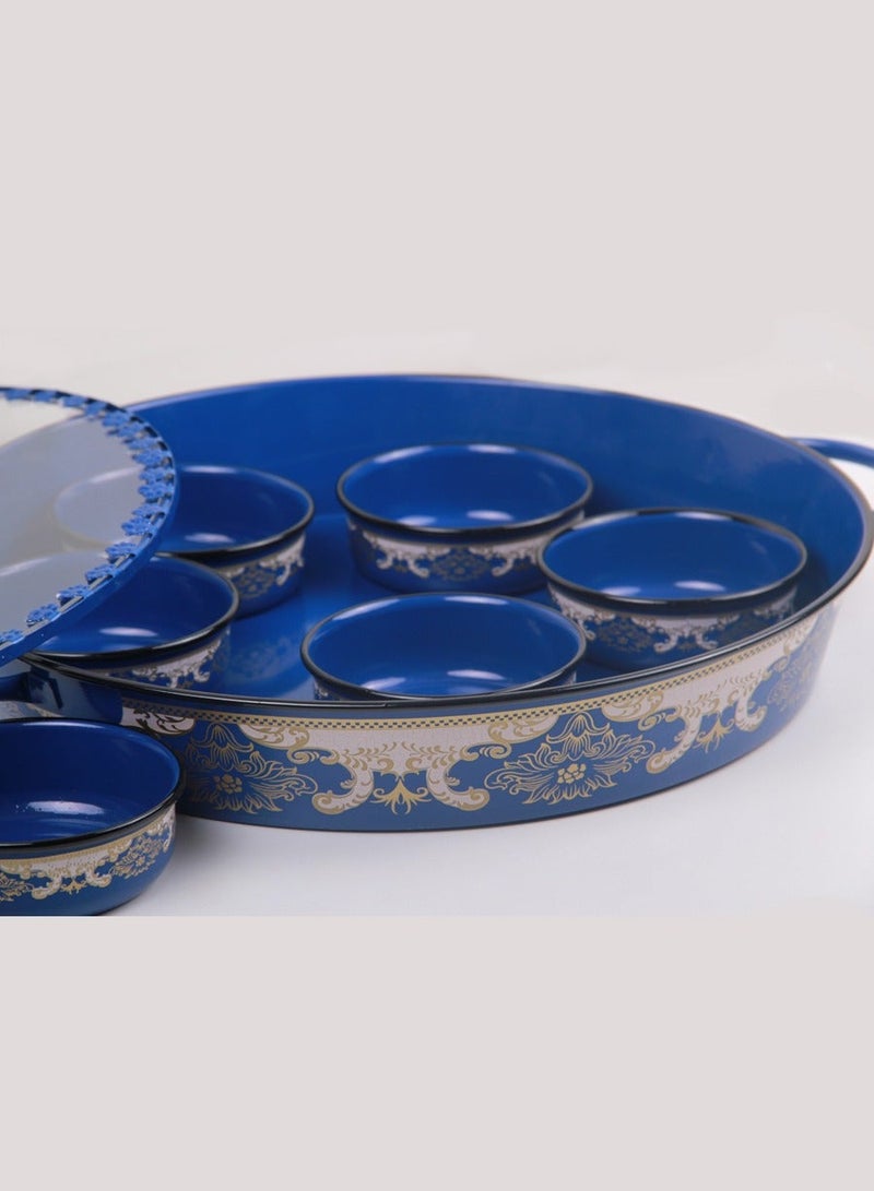 صينية تقديم إفطار مع أوعية تقديم وغطاء - Image 5