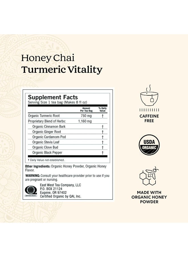 Yogi Honey Chai Turmeric Vitality Tea (6 Pack) - Image 3