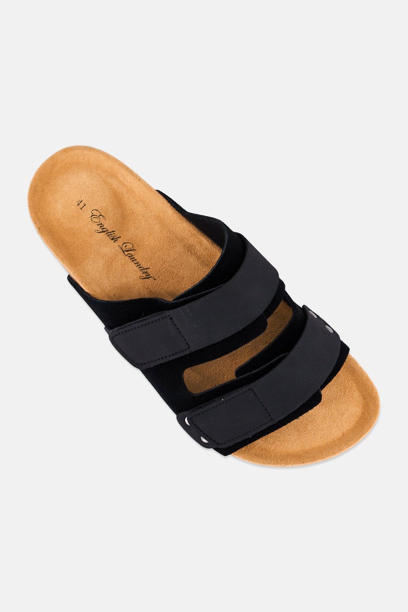 English Laundry Men Velcro Sandals, Black - Image 4