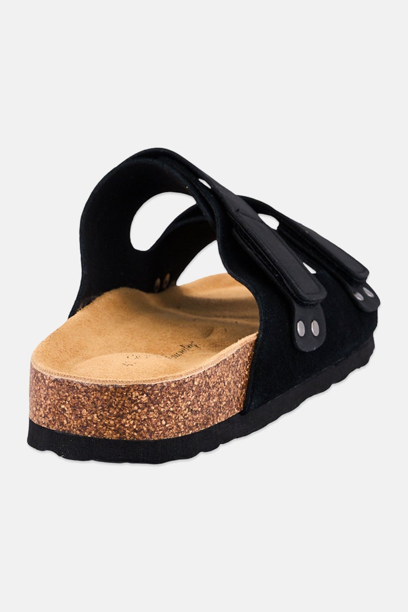 English Laundry Men Velcro Sandals, Black - Image 3