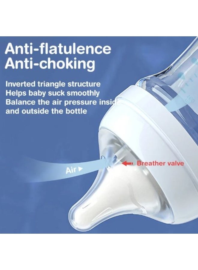 Dr.isla زجاجة رضاعة للأطفال Dr.Isla ضد الاختناق بزجاجة للأطفال حديثي الولادة مع ميزة مضادة للمغص، 160 مل، خالية من BPA - Image 5