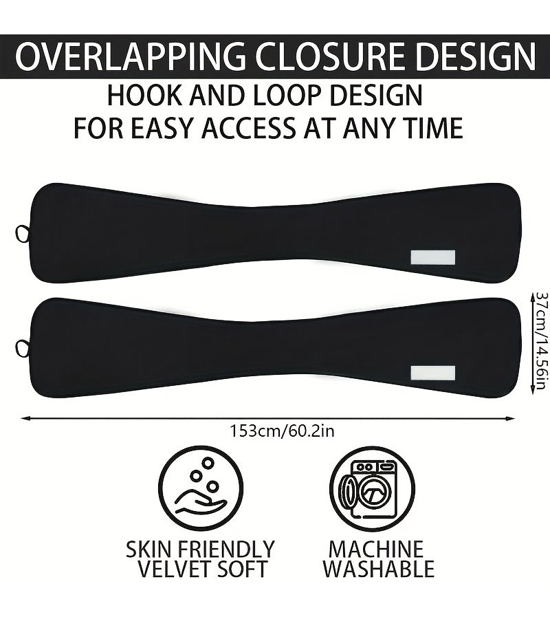 Red One Piece Scarf Style Adult Bib For Easy Mealtime Wear Neat Clothes Protection - Image 2
