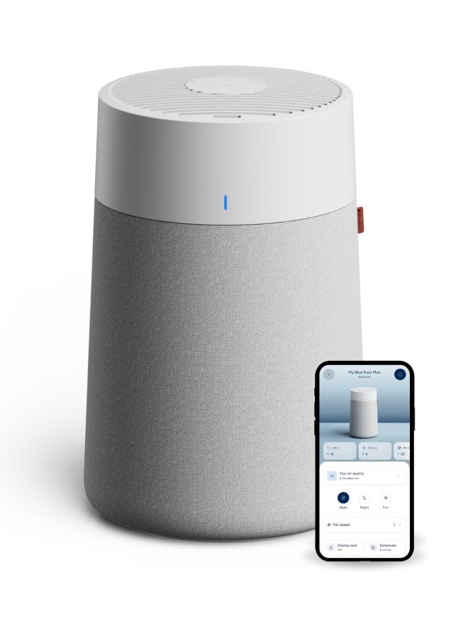 Blueair Blue Pure 511i Max | Air Purifier for Small Rooms, Bedroom, Home, Cleans 920 sqft in one hour, HEPASilent Air Cleaner for Pets, Allergens, Virus, Dust, Mold, Smoke - Image 1