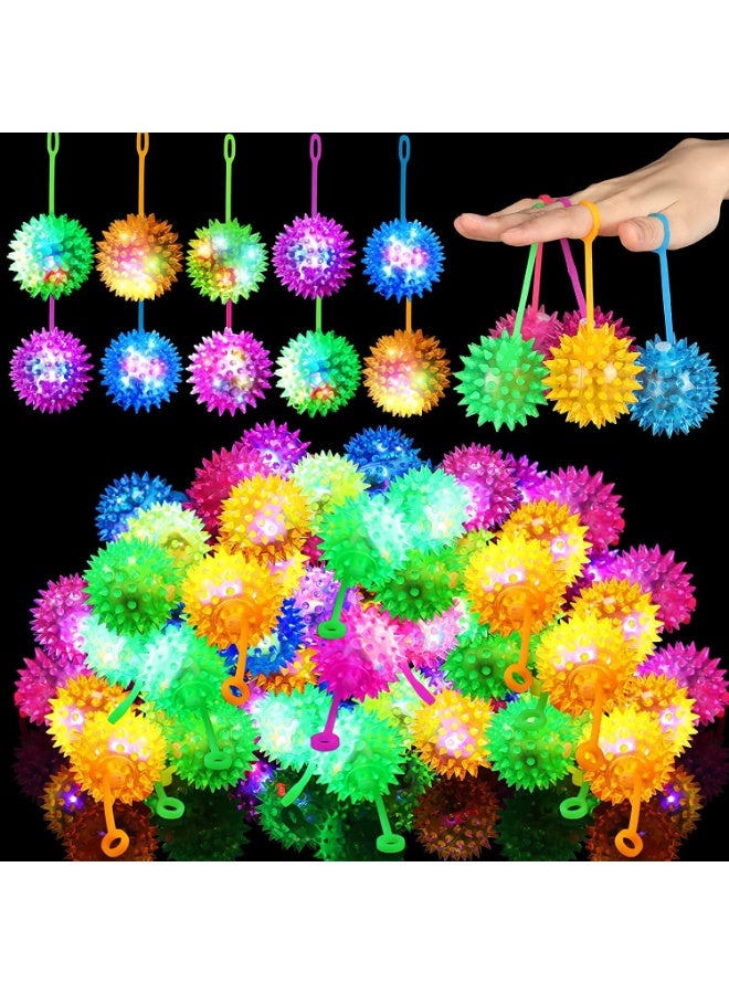 DURKU 12 PCS Light up LED Bouncy Ball Flashing Balls Rubber Toy Party Favors for Kids, Classroom, Party Favors, Goodie Bags Fillers, Birthday Day Gifts and Prize - Image 1