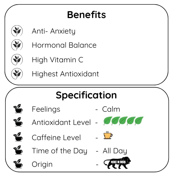 Radhikas Fine Teas and Whatnots Pisces White Leaf, Darjeeling, Herbal, Improves Immunity, Worlds Healthiest, Zodiac Collection, Gifting 50 gm Makes 25 Cups of Tea - Image 5