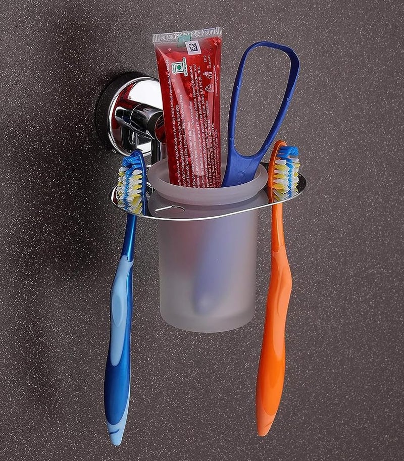 iSTAR Wall Mounted Tumbler Holder for Bathroom and Wash Basin Toothbrush Holder - Image 1