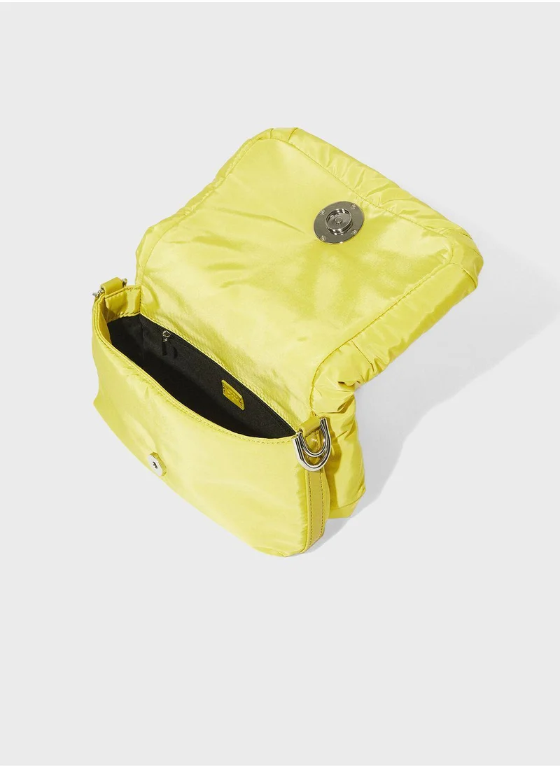 PARFOIS Logo Detail Flap Over Crossbody