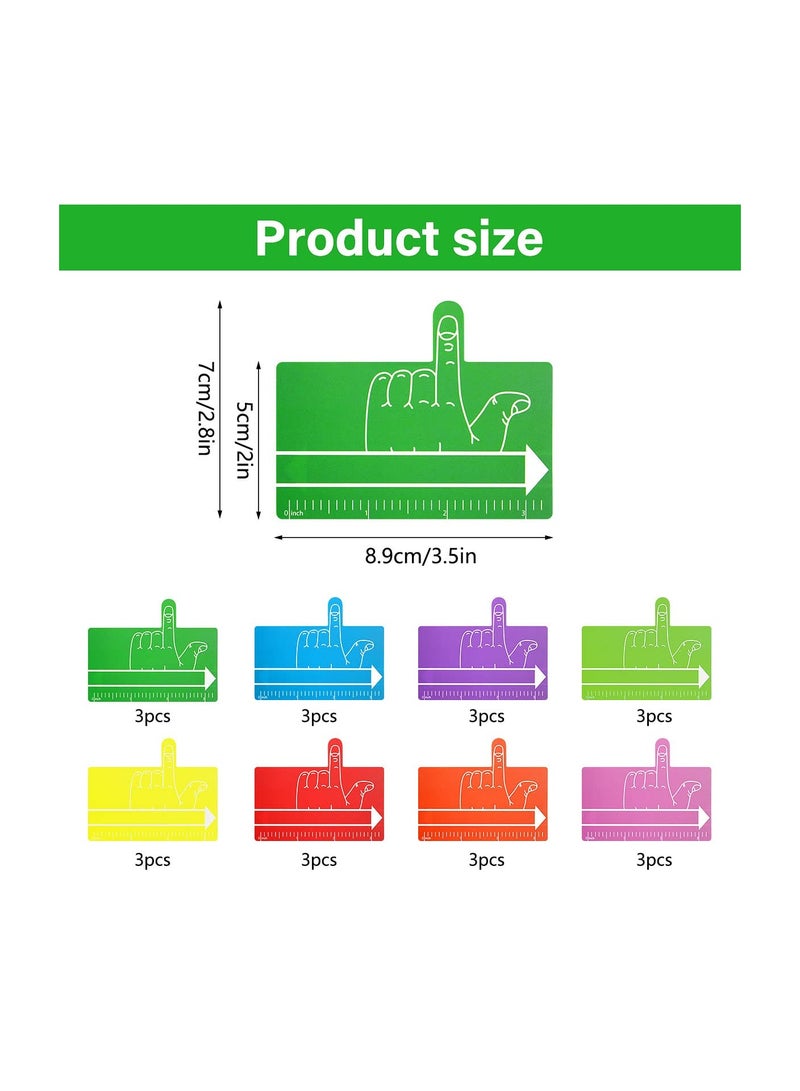 Zikra Colorful Kids Finger Spacers with Guided Reading Strips, 24-Piece Handwriting Tool for Improved Reading and Writing, Ideal for Home School and Classroom Use, Available in 8 Vibrant Colors. - Image 2