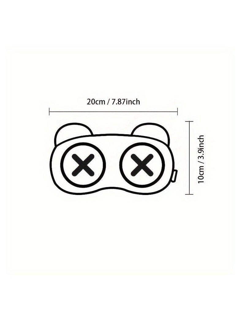 Generic 1pc Cartoon Cute Eye Shape Eye Mask, Blackout Sleeping Eye Mask, Built-in Pocket Can Be Used For Ice Packing Or Hot Packing (Without Ice Bag) - Image 3