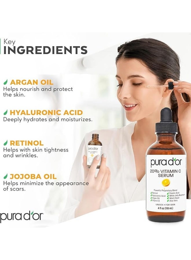 بيورا دور سيروم بيورا دور الاحترافي، 20% فيتامين سي، 1 أونصة سائلة (29.57 مل) - Image 3