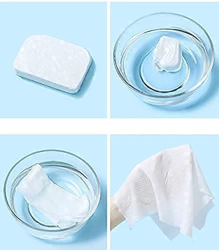 Roktry Mini Compressed Towels Portable Disposable Compressed Cotton Coin Tissue Towel for Travel, Camping, Hiking, Sport, Beauty Salon, Home Hand Wipes 20Pcs - Image 3