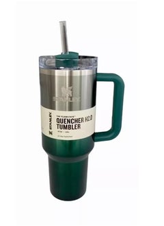 Stanley 40oz Pine Gradient Quencher H2.0 Tumbler – Premium Stainless Steel Vacuum Insulated Travel Mug with FlowState Lid & Reusable Straw – Large Capacity Leak-Proof Thermal Cup for Water, Coffee, Iced Tea – Eco-Friendly Hydration Flask for Office, Gym & Travel
