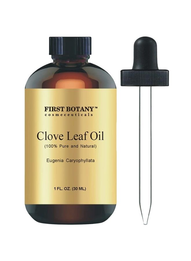 First Botany 100% Pure Clove Essential Oil - Premium Clove Oil for Aromatherapy, Massage, Topical & Household Uses - 1 fl oz (Clove)