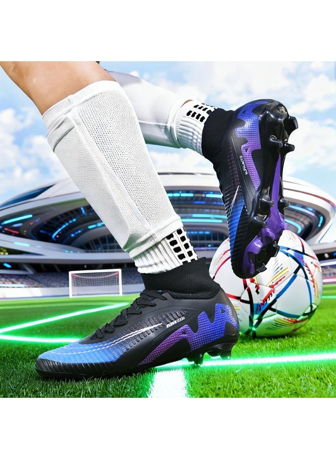 سكت شيكترو أحذية كرة قدم عالية الرقبة، متوفرة بتصاميم للكبار والصغار، مناسبة للمباريات والتدريبات. - Image 4