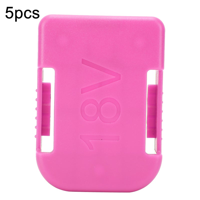 5Pcs Dual Using 18V Tool Battery Storage Holder Slot Battery Mounts for Makita/Bosch - Image 1