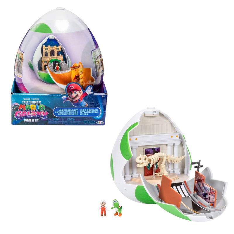 Nintendo The Super Mario Galaxy Movie Yoshi Egg Playset with Mini Figures - Image 1