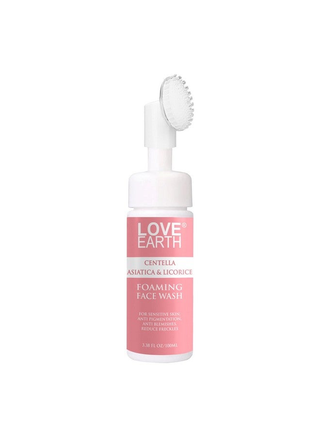 Love Earth Centella Asiatica & Licorice Foaming Face Wash For Sensitive Skin,Anti Pigmentation,Anti Blemishes,Reduce Freckles 100Ml - Image 1