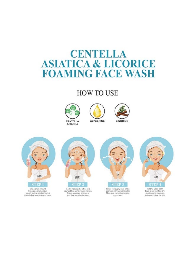 Love Earth Centella Asiatica & Licorice Foaming Face Wash For Sensitive Skin,Anti Pigmentation,Anti Blemishes,Reduce Freckles 100Ml - Image 3