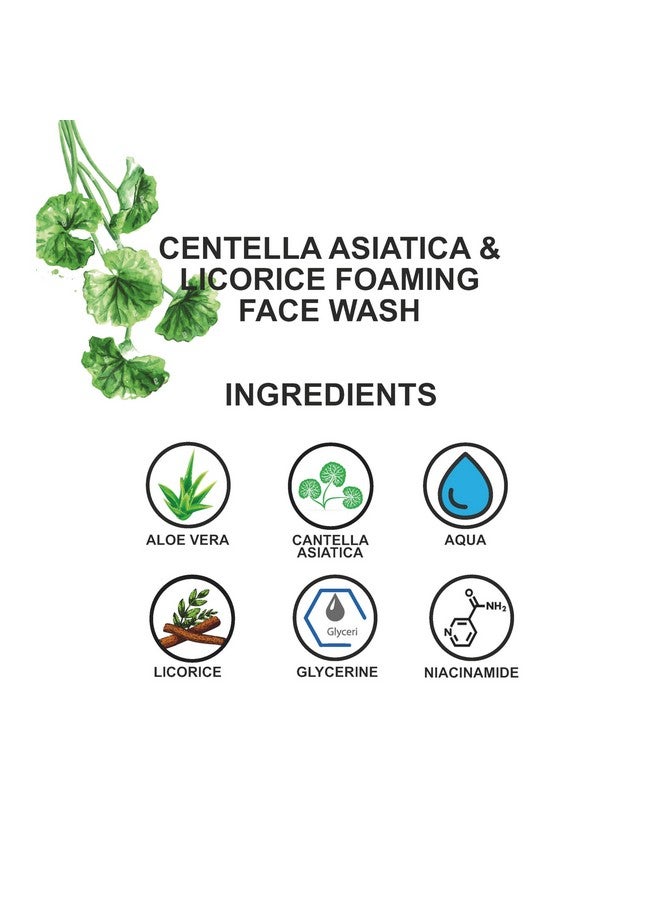 Love Earth Centella Asiatica & Licorice Foaming Face Wash For Sensitive Skin,Anti Pigmentation,Anti Blemishes,Reduce Freckles 100Ml - Image 5