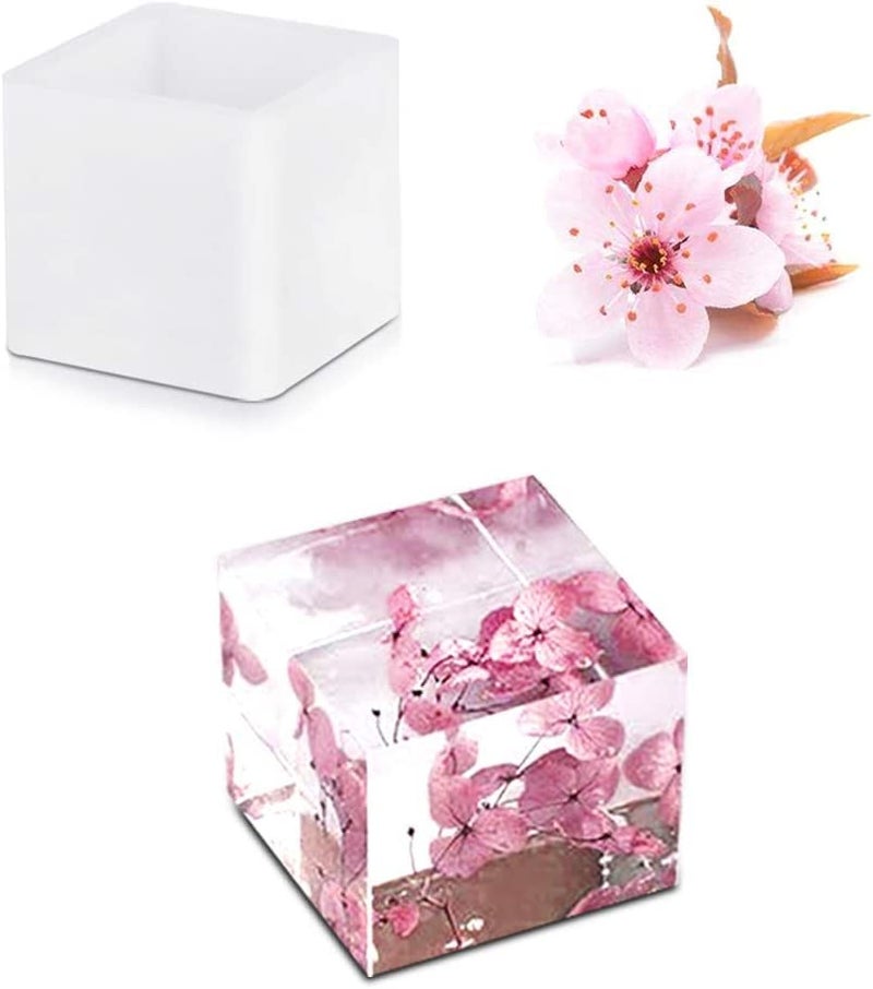 Artool قالب فن الراتنج على شكل مربع ARTOOL مجموعة أدوات صنع المجوهرات والميداليات وصناديق الشموع متعددة الاستخدامات مجموعة قوالب الراتنج الإيبوكسي من 5 (A25) - Image 5