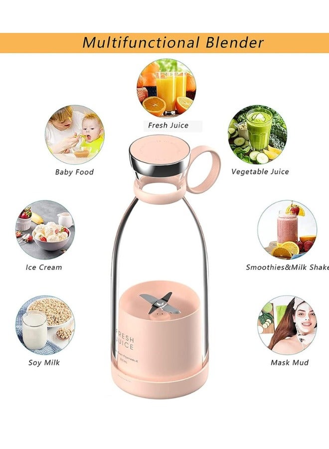 Start your day fresh with the portable Mini Juicer – easy to use, quick to blend, and packs 420ml of pure fruit energy wherever you go.  - Image 4