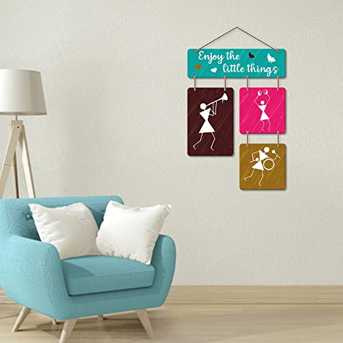 Artvibes Enjoy The Little Things Wall Hanging Wooden Art | Quotes Decor Item | Wall Poster | Office Decor | Inspirational Quotes Wall Art | Mdf Wall Decoration | Unique Gift Items (WH_6503N) - Image 2