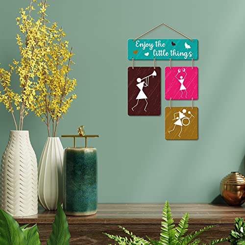 Artvibes Enjoy The Little Things Wall Hanging Wooden Art | Quotes Decor Item | Wall Poster | Office Decor | Inspirational Quotes Wall Art | Mdf Wall Decoration | Unique Gift Items (WH_6503N) - Image 3