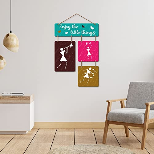 Artvibes Enjoy The Little Things Wall Hanging Wooden Art | Quotes Decor Item | Wall Poster | Office Decor | Inspirational Quotes Wall Art | Mdf Wall Decoration | Unique Gift Items (WH_6503N) - Image 4