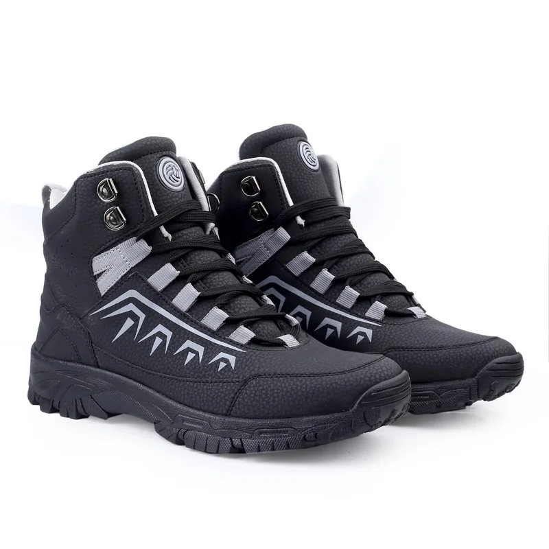 Bacca Bucci Black Deodar Mountaineering and Hiking Boots for Men | Best Price UAE