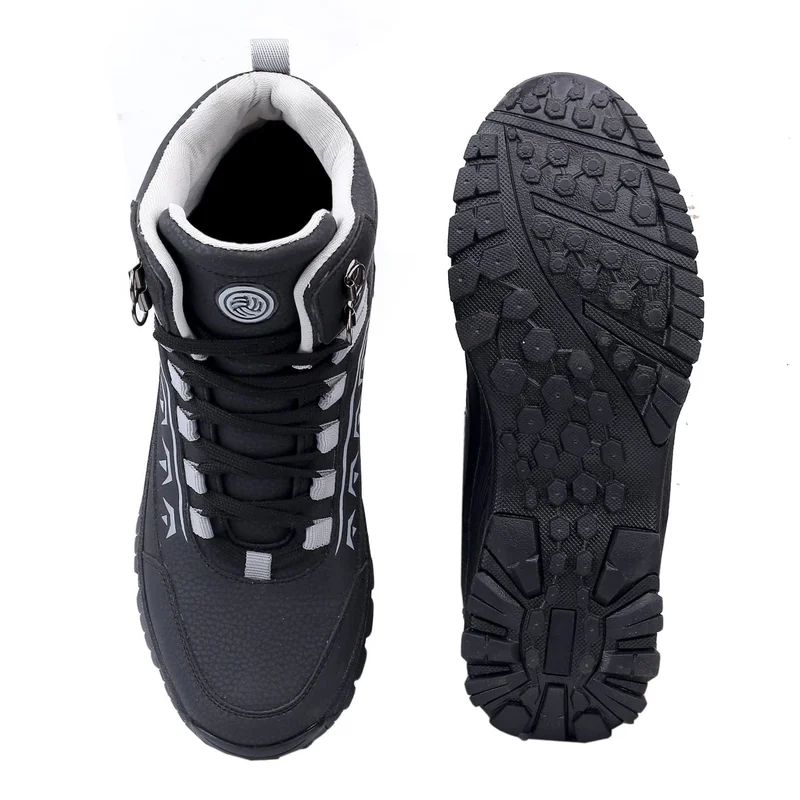 Bacca Bucci Black Deodar Mountaineering and Hiking Boots for Men | Best Price UAE