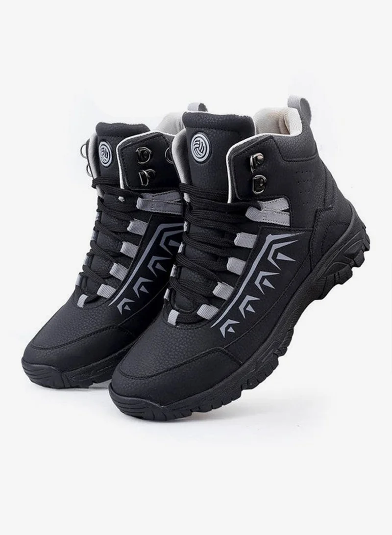 Bacca Bucci Black Deodar Mountaineering and Hiking Boots for Men | Best Price UAE