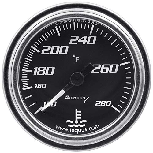 EQUUS 5-Piece Gauge Set Black Face/Chrome Bezel - Image 4