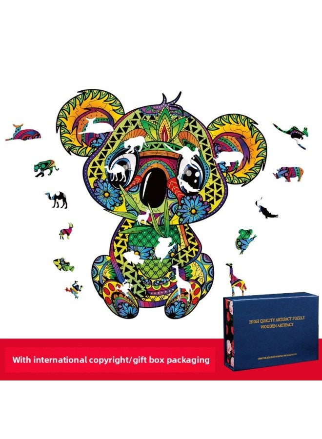 Bald Eagle Eagle Shaped Wooden Puzzle Irregular Three-dimensional Animal Puzzle Manufacturers Custom Wooden Toys-Color:Bald Eagle Medium - Image 5