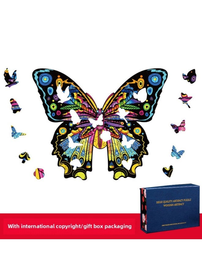 Bald Eagle Eagle Shaped Wooden Puzzle Irregular Three-dimensional Animal Puzzle Manufacturers Custom Wooden Toys-Color:Bald Eagle Medium - Image 4