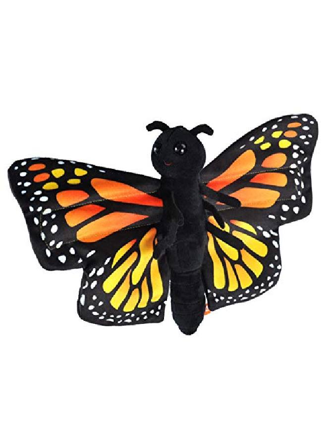 Wild Republic Huggers Butterfly Monarch Plush Toy Slap Bracelet Stuffed Animal Kids Toys 8"  - Image 2