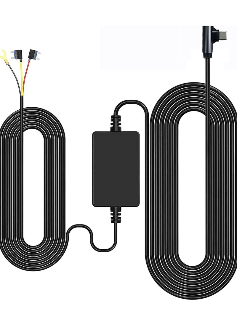 Arabest F7N Dash Cam Hardwire Kit,11.5ft Type-C USB-Port Hard Wire Kit for Dashcam,Converts 12V-24V to 5V/2.5A Low Voltage Protection  - Image 1