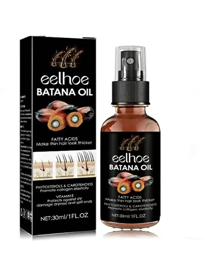 إيلهو زيت باتانا لنمو الشعر زيت باتانا - زيت باتانا عضوي للشعر الصحي - يصلح الشعر التالف ويغذي فروة الرأس الرقيقة وفقدان الشعر لجميع انواع الشعر - 30مل، من قاعدة ازياء - Image 1