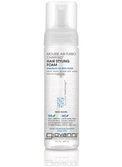 GIOVANNY Giovanni Air Turbo Charged Styling Mousse 7 oz Each - Lightweight for Natural Curls, Medium to Firm Hold, Wash & Style, Paraben Free, Color Safe (1 Pack)  - Image 1