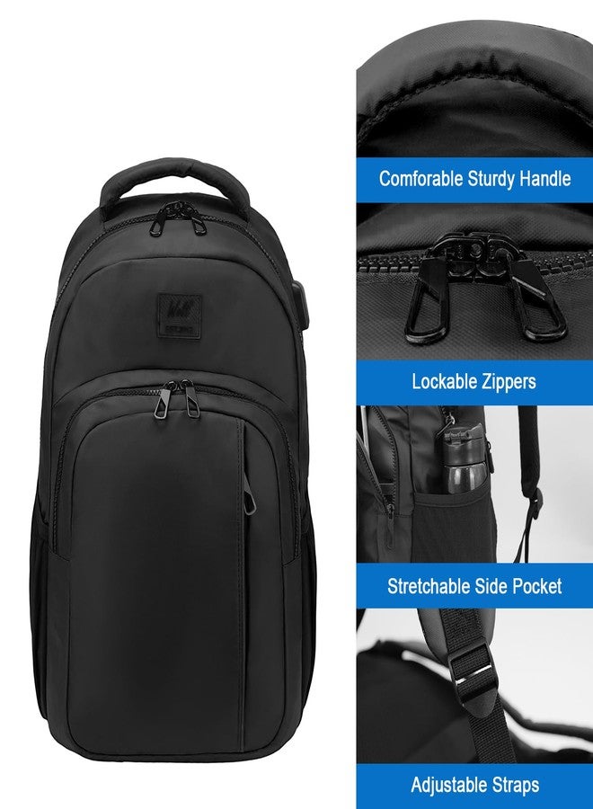 WOLT Laptop Backpack for Men Women for 15.6 Inch &17 Inch Notebook, Travel Backpack with Computer Compartment, Black, Large, Travel Laptop Backpack - Image 4